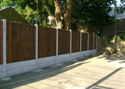 Timber Closeboard Fencing – Stratford School London