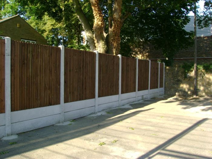 Timber Closeboard Fencing – Stratford School London