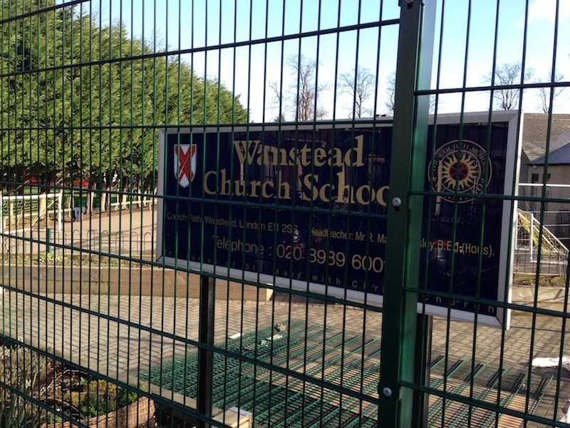 Twin Wire Mesh Fencing – Wanstead Church School